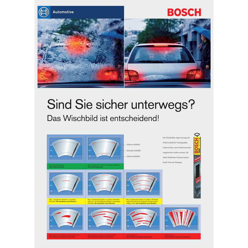 Bosch Scheibenwischer Vorne+Hinten für Skoda Kodiaq Typ NS NV