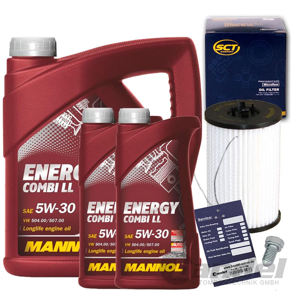 Mannol Motoröl 5W-30 Energy Combi LL + Ölfilter