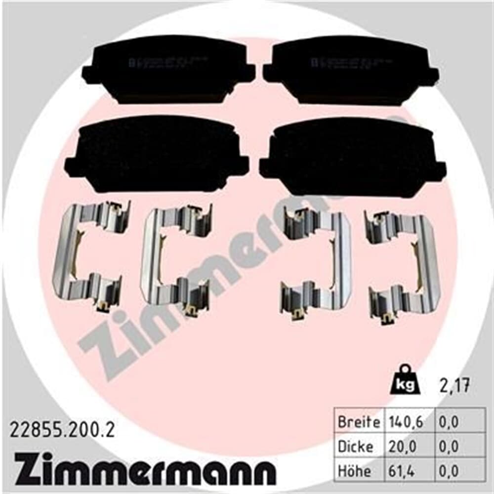 ZIMMERMANN BREMSSCHEIBEN 345mm + BELÄGE VORNE passend für HYUNDAI
