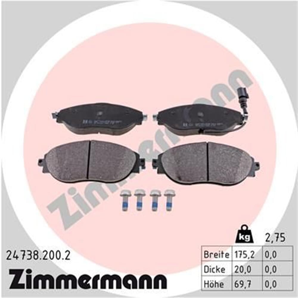 Zimmermann FORMULA Z Bremsscheiben + Beläge + Wako AUDI TTRS SEAT