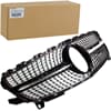 DIAMANTGRILL KÜHLERGRILL SCHWARZ CHROM für MB W176 FACELIFT A250 AMG PAKET 15-18