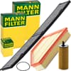 MANN FILTER INSPEKTIONSPAKET passend für 3er E90 91 92 93 316-320d X1 E84 16-25d