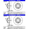 2X ATE BREMSSCHEIBEN 230,0mm VOLL HINTEN PASSEND FÜR AUDI A1 A2 A3 TT SEAT