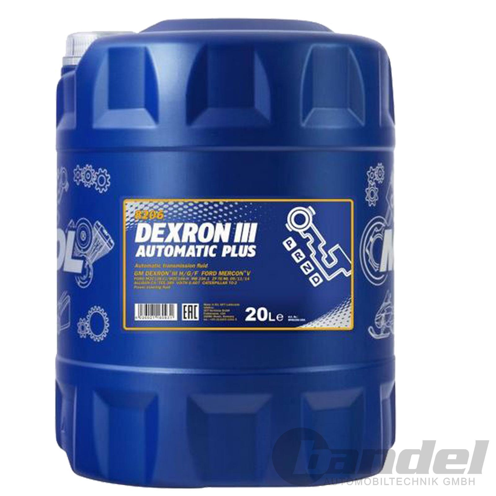 Масло mannol dexron 3